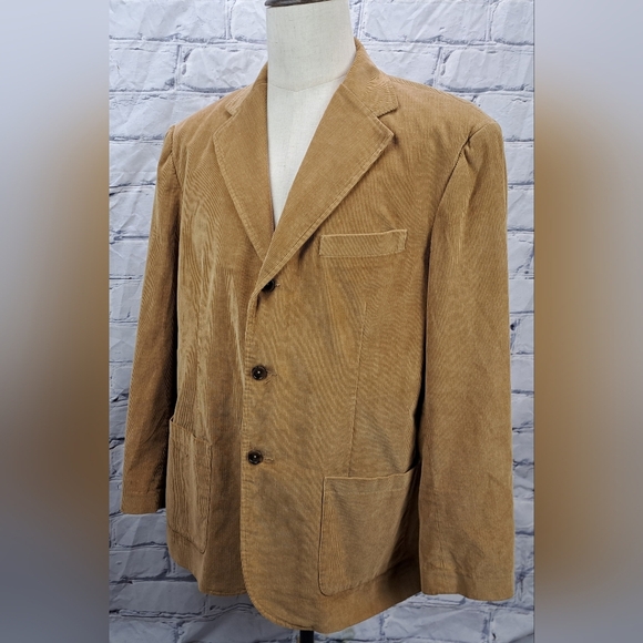 Eddie Bauer Men's Corduroy Jacket Blazer Golden Country Large Fits like XL 46R - Picture 14 of 16